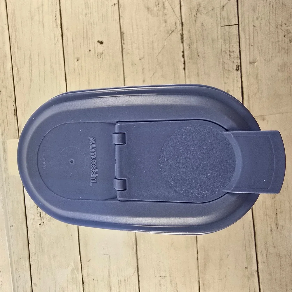 Tupperware Slim Pitcher Blue Lid 2L & Rectangular Container Green Lid 814-5 Set